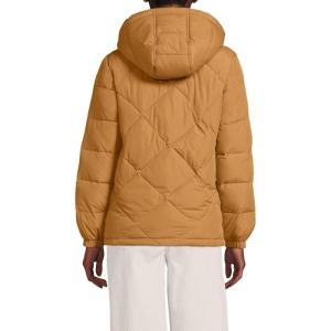 Lands’ End Women’s FeatherFree Insulated Diamond Quilted Jacket(Canyon Camel)