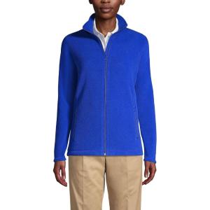 Lands’ End Women’s Full-Zip Mid-Weight Fleece Jacket(Cobalt)