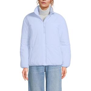 Lands’ End Women’s Insulated Wide Channel Commuter Jacket(Soft Periwinkle)