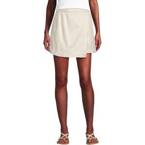 Lands’ End Women’s Lightweight Denim Above The Knee Skort(Natural)