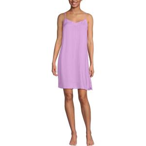 Lands’ End Women’s Matte Satin 2 Piece Pajama Set – Nightgown and Robe(Black Large Watercolor Floral)