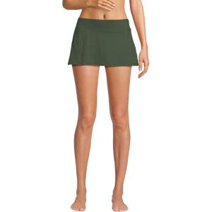 Lands’ End Women’s Mini Swim Skirt(Rich Olive Green)