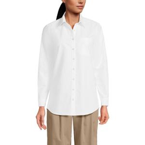 Lands’ End Women’s Oxford Shirt(White)