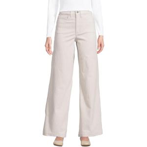 Lands’ End Women’s Recover High Rise Wide Leg Jeans(Ivory Latte)