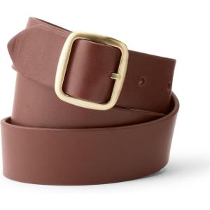 Lands’ End Women’s Reversible Denim Belt(Brown/Cognac)