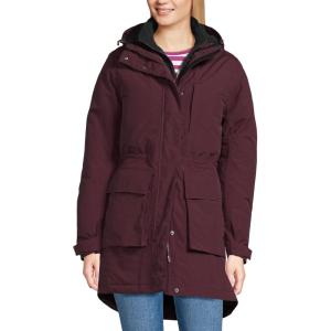 Lands’ End Women’s Squall Waterproof Insulated 3 in 1 Winter Parka(Lush Burgundy)