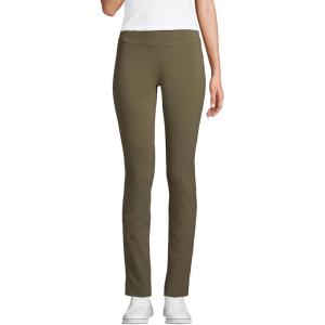 Lands’ End Women’s Starfish Mid Rise Slim Leg Pants(Forest Moss)