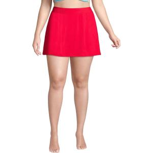 Lands’ End Women’s Swim Skirt Swim Bottoms(Compass Red)