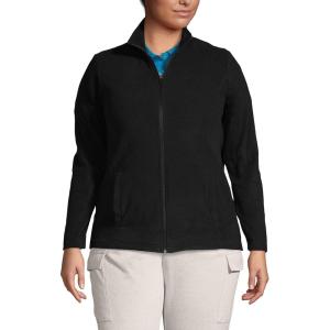 Lands’ End Women’s Thermacheck 100 Fleece Jacket(Black)