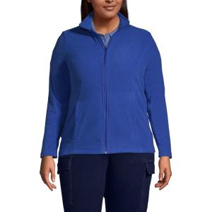 Lands’ End Women’s Thermacheck 100 Fleece Jacket(Dark Cobalt Blue)