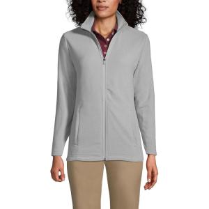 Lands’ End Women’s Thermacheck 100 Fleece Jacket(Harbor Gray)