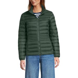Lands’ End Women’s Wanderweight Ultralight Packable Down Jacket(Woodland Forest)