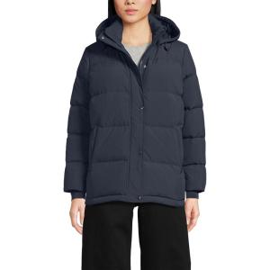 Lands’ End Women’s Wide Channel 600 Down Puffer Jacket(Dark Slate)