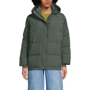 Lands’ End Women’s Wide Channel 600 Down Puffer Jacket(Evening Forest)
