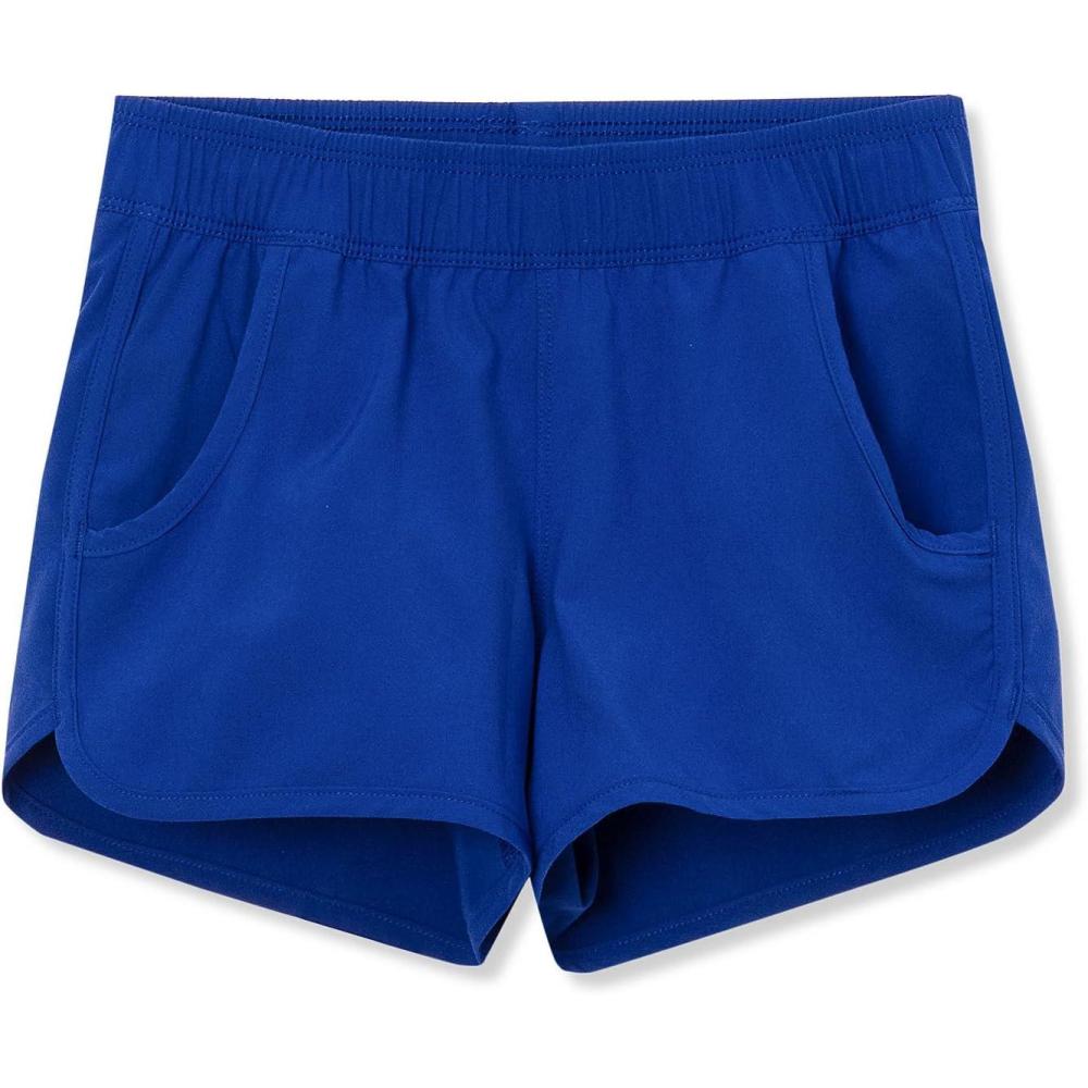 imageLands End Girls Slim Stretch Woven Comfort Waist Swim ShortsBlue