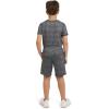 Lands’ End Boys’ Active Adventure UPF 50 Short Sleeve T-Shirt & Short Set (S-XL)(Black)