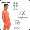 Lands’ End Boys’ Active Adventure UPF 50 Short Sleeve T-Shirt & Short Set (S-XL)(Peach)