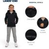 Lands’ End Boys’ Lightweight Packable Insulated Puffer Jacket(Black)