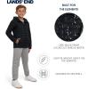 Lands’ End Boys’ Lightweight Packable Insulated Puffer Jacket(Black)