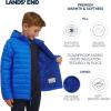 Lands’ End Boys’ Lightweight Packable Insulated Puffer Jacket(Cobalt)