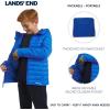 Lands’ End Boys’ Lightweight Packable Insulated Puffer Jacket(Cobalt)