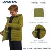 Lands’ End Boys’ Lightweight Packable Insulated Puffer Jacket(Light Olive)