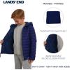Lands’ End Boys’ Lightweight Packable Insulated Puffer Jacket(Navy)