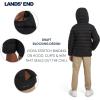 Lands’ End Boys Reversible Faux Sherpa Lined Insulated Puffer Jacket(Black)