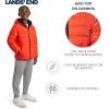 Lands’ End Boys Reversible Faux Sherpa Lined Insulated Puffer Jacket(Hot Coral)