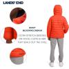 Lands’ End Boys Reversible Faux Sherpa Lined Insulated Puffer Jacket(Hot Coral)