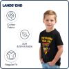 Lands’ End Boys’ Soft Cotton Short Sleeve Graphic T-Shirt(Black)