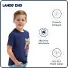 Lands’ End Boys’ Soft Cotton Short Sleeve Graphic T-Shirt(Blue)