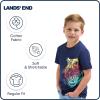 Lands’ End Boys’ Soft Cotton Short Sleeve Graphic T-Shirt(Blue)