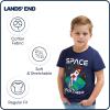 Lands’ End Boys’ Soft Cotton Short Sleeve Graphic T-Shirt(Deep Sea Navy)