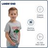 Lands’ End Boys’ Soft Cotton Short Sleeve Graphic T-Shirt(Grey Heather)