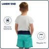 Lands’ End Boys’ Swimwear UPF 50 Comfort Liner Swim Trunks (S-XL)(Aqua Ice)