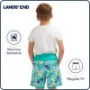 Lands’ End Boys’ Swimwear UPF 50 Comfort Liner Swim Trunks (S-XL)(Aruba Blue)