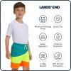 Lands’ End Boys’ Swimwear UPF 50 Comfort Liner Swim Trunks (S-XL)(Neon Yellow)