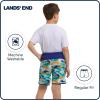 Lands’ End Boys’ Swimwear UPF 50 Comfort Liner Swim Trunks (S-XL)(Oasis)