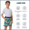 Lands’ End Boys’ Swimwear UPF 50 Comfort Liner Swim Trunks (S-XL)(Oasis)