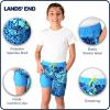 Lands’ End Boys’ Swimwear UPF 50 Comfort Liner Swim Trunks (S-XL)(Turqouise)