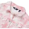 Lands’ End Girls Denim Jacket(Pink Tie Dye)