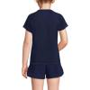 Lands’ End Girls Graphic Mock Neck UPF 50 Sun Protection Rash Guard(4-5)