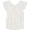 Lands’ End Girls Woven Eyelet Top(Ivory)