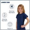 Lands’ End Kids Boys and Girls Swimwear UPF 50 Short Sleeve Rash Guard Shirt (XXS-XL)(Deep Sea Navy 2)