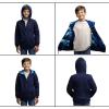 Lands’ End Kids Ultra Soft Sherpa Full Zip Hoodie Sweatshirt (XS-L)(Deep Sea Navy)
