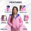 Lands’ End Kids Ultra Soft Sherpa Full Zip Hoodie Sweatshirt (XS-L)(Whisper Pink)