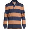 Lands’ End Men’s Long Sleeve Rugby(French Navy Stripe)