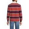 Lands’ End Men’s Long Sleeve Rugby(Rich Burgundy/Bourbon Stripe)