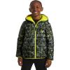 Lands’ End Boys Reversible Faux Sherpa Lined Insulated Puffer Jacket(Evening Primrose)